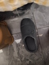 京东京造【厚底防滑】棉拖鞋男秋冬拖鞋室内居家毛拖保暖半包深灰色44-45 实拍图
