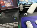 木匠印记大学生宿舍床上桌学生床上电脑桌上下铺书桌悬空桌寝室床上转角桌 左转[带挡板]加厚碳纤维色120*90 实拍图