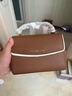 MICHAEL KORS迈克高仕 MK Ava 超小号皮质翻盖迷你手提包斜挎包 牛皮棕 230 迷你 实拍图