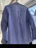 茵曼（INMAN）衬衫2025秋冬新款女装法式时髦格纹翻领长袖上衣 宝蓝格 S （裤子26码） 实拍图
