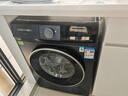 西门子（SIEMENS）无界系列 10公斤滚筒洗衣机家用全自动变频洗衣机 智能除渍 强效除螨 羊毛绿标认证  支持国家补贴 WG52E1U10W湖蕴蓝 实拍图