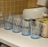 宜家（IKEA）POKAL博克尔加厚钢化玻璃杯家用透明大容量耐热果汁杯 浅蓝色杯子350毫升×4 实拍图