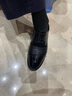 北欧图（BEIOUTU）皮鞋男商务正装鞋英伦低帮系带男士亮皮结婚皮鞋 2813 黑色 40  实拍图