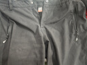 探拓（TECTOP）冲锋裤男加绒保暖防风软壳裤登山徒步裤 男款黑色 L 实拍图