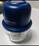 荣事达（Royalstar）蒜泥捣碎器电动拉蒜器蒜蓉搅碎器葱姜蒜粉碎器打蒜末神器多功能小型家用婴儿辅食料理绞肉机 深蓝- 0.35L 【六叶刀绞肉+加厚玻璃】 实拍图