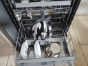 松下（Panasonic）15+2套嵌入式洗碗机独嵌两用【56000帕变频洗 110℃高温烘干除菌】大容量一级水效NP-D85K1GL黑 实拍图