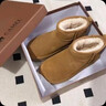 骆驼（CAMEL）小暖阳雪地靴女厚绒增高保暖靴 L25W275051 驼色(反绒面) 37 实拍图