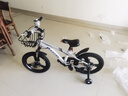 凤凰（Phoenix）儿童自行车男女宝宝脚踏车3-8-12岁儿童山地车14-18-22寸小孩单车 极氪一体轮+ 炫酷银+ 悍马辅助轮 18寸适合身高（120-150cm） 实拍图