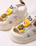 G.duck小黄鸭宝宝鞋子1-3岁男童包头凉鞋学步鞋软底婴儿凉鞋幼儿园2332 米色 19码 内长14.0cm 实拍图