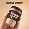 京东京造咖啡杯 一次性杯子纸杯 加厚防烫热饮杯奶茶杯水杯430ml【20套】 实拍图