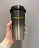 星巴克（Starbucks）流金款推盖不锈钢桌面杯430ml保温保冷水杯生日礼物 实拍图