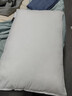 海澜之家枕头枕芯枕头男士床上用品纤维枕纯棉100%A类抗菌全棉水洗棉 奶油灰 低枕 48*74cm一只装 实拍图