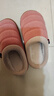 洁丽雅老人防滑拖鞋女士夏季室内家居家中老年浴室洗澡防臭家用凉拖鞋女 粉色 37-38 (标准码) 实拍图