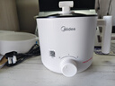 美的（Midea）电煮锅 宿舍小电锅 电蒸锅 学生寝室一体泡面小火锅多功能锅 电煮锅小型1-2人XZE1613 1.7L 配蒸笼 实拍图