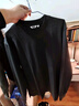 优衣库男装女装大师T AIRism棉混纺圆领T恤长袖25秋冬新款479781 09 黑色 L 实拍图