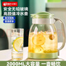 天喜凉水壶玻璃冷水壶大容量加厚耐热冷水杯柠檬气泡水具学生礼物 实拍图