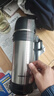 炊大皇保温壶304不锈钢真空长效保温户外旅行壶大容量暖水瓶 钢本色2L 实拍图