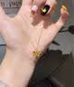 中国黄金（CHINA GOLD）黄金蝴蝶项链女士简约轻奢足金吊坠首饰生日情人节礼物送女友老婆 玫瑰礼盒+蝴蝶吊坠【赠镀金银链】约0.3g 实拍图