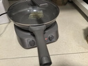 美的（Midea）钛陶电炒锅 电蒸锅宿舍煮锅炒菜专用分体式家用多功能一体电火锅煎锅5.5L多用途锅HCG3218S配蒸笼 实拍图