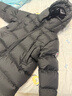 保姆鹅  【风墙】儿童羽绒服宝宝中长款护脸加厚外套保暖童装[NG2664] 炭黑 150 实拍图