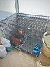 憨憨宠 狗笼猫笼 狗笼子小型犬带厕所幼犬折叠便携猫笼子宠物笼具兔笼 【精品真加粗】狗丝 70*50*60cm 实拍图