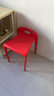 时尚创意塑料凳子现代简约家用加厚靠背椅餐凳等位椅子高凳子艺家晴 红色马椅【加厚磨砂款】 【承重300斤】 实拍图