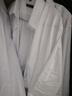 罗蒙（ROMON）商务职业正装男士白衬衫加绒加厚工装男装长袖衬衣男白色2XL 实拍图