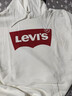 Levi's【特价来袭】李维斯情侣同款经典宽松休闲logo套头连帽卫衣 白色 19622-0018 L 实拍图