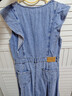 UR2025夏季新款女装复古牛仔荷叶边牛仔连衣裙UWG850114 蓝色 XL 实拍图