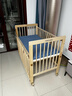 FORSUNNY婴儿床实木无漆可移动拼接床0-3岁6岁多功能升降宝宝新生儿摇摇床 进口松木+床围软包+椰棕床垫+护理换尿布台+蚊帐 婴儿用品哄娃神器无缝连接边床摇篮摇床 母婴必备 实拍图