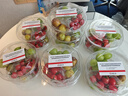 拜杰一次性水果盒塑料鲜果切盒草莓包装盒圆形打包盒水果盒托盘20个 实拍图