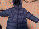 保姆鹅  【风墙】儿童羽绒服宝宝中长款护脸加厚外套保暖童装[NG2664] 海军蓝 130 实拍图