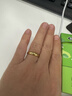 周生生黄金戒指 足金素圈活口戒男女情侣礼物 可作对戒09141R 计价4.3克 实拍图