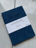 嘉然恒商务肤感羊巴皮笔记本本子A5加厚软皮面记事本文具高颜值办公用品工作日志会议记录本企业定制蓝色 实拍图