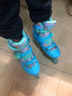 米高轮滑鞋儿童溜冰鞋男童初学中小学滑轮滑冰旱冰鞋直排轮S3套装蓝L 实拍图