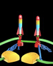 爸爸妈妈火箭发射玩具儿童飞天冲天火箭炮户外玩具脚踩踏弹射小火箭发射器 实拍图