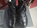 达芙妮马丁靴女牛皮骑士短靴瘦瘦靴加绒休闲皮靴女靴 黑色（绒里） 38 实拍图