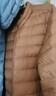 雪中飞男女立领秋羽绒百搭轻薄鸭绒立领修身轻盈隐藏式口袋 X-驼褐|7786-男 XL 180/100A 实拍图