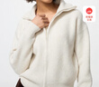 优衣库女装舒芙蕾拉链针织开衫/毛衣毛衫外套25新款480490 01 乳白色 2XL /165/100B 实拍图