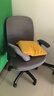 得力（deli）4900S 人体工学靠背办公椅/电脑椅/职员椅 可升降转椅舒棉坐垫 灰 实拍图