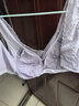 松山棉店小棉花新疆棉杯里文胸女10A抑菌无钢圈软支撑可拆卸杯垫胸罩内衣 灰紫 L (B80/C75/C80) 实拍图