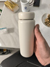 米家 保温杯 316不锈钢水杯 男女士杯子 大容量茶杯便携 350ml白色 实拍图