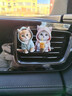 塔罗2个装可爱猫咪汽车香薰出风香水夹亚克力小猫车载装饰品车内摆件 【2个装】蓝色小猫+粉色小猫 实拍图