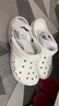 卡骆驰（CROCS）洞洞鞋贝雅男鞋女鞋轻便耐磨一脚蹬拖鞋休闲鞋|10126 白-100 44 (280mm) 实拍图