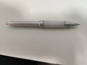 三菱（uni）按制圆珠笔金属杆原子笔中油笔软胶笔握 低重心白胶银杆 SXN-1000 0.7mm黑色 实拍图