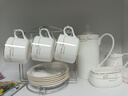 Mongdio 陶瓷咖啡杯套装小精致拿铁杯挂耳美式杯碟带架子 金边6件套-套头 套装 实拍图