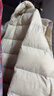 亚瑟士亚瑟士童装25年冬季儿童柔软舒适三防轻薄保暖羽绒服【高充绒量】 奶白色 清洁度1000-鸭绒 150 充绒量88.5g 实拍图