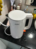 海尔（Haier）电热水壶家用小型烧水壶304不锈钢双层防烫1.7升大容量HSK-K617WJ 实拍图