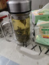 高硼硅双层加厚茶水分离办公杯大容量泡茶杯把手双层加厚茶杯硬厚 钢盖办公杯 400ml 1只 实拍图