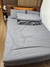 京东京造悦柔四件套 120g加厚耐用磨毛A类床单被套床上四件套 1.5米科技灰 实拍图